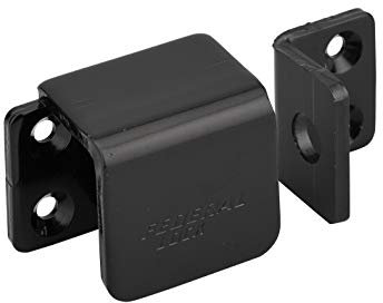 THIRARD - Portacatenaccio Rinforzato a Copertura - Per Porte Scorrevoli - Acciaio Cementato - Protezione Efficace Contro le Effrazioni - Sistema di Chiusura Affidabile - Nero