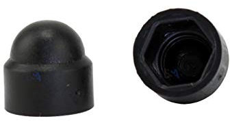 100 Abdeckkappen für Sechskantschrauben und Muttern M5 WURTH 059005 schwarz RAL 9005 schwarz Höhe 10,3mm Außendurchmesser 11mm Abdeckkappen Radmutterkappen