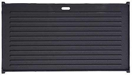 BRAST® Grillplatte 23.5x42cm für 4in1 sowie 6in1 Gasgrill | Wendeplatte Guseisen Pizzaplatte BBQ Zubehör | BR-GG-5000/7000