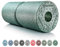 BODYMATE Faszienrolle Care Mittel-Hart mit umlaufender Rille zu Wirbelsäulen-Entlastung mit E-Book - Midnight-Green 35x14cm