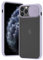 Rdyi6ba8 Cover per iPhone 11 Pro, Custodia CamShield [Protezione Fotocamera] Traslucido Opaca Sottile Leggero Antiurto Hard PC Case per iPhone 11 Pro - Viola