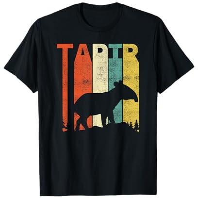 Retro Tapir Tier Tapire Geschenke T-Shirt