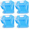 FAVOMOTO Wasserkanister Faltbar 5L 4 Stücke Wassersäcke Faltbare Trinkwasser Tasche Faltbare Wassertank Container Faltkanister Wasserbehälter Trinkwasser Behälter Wassertank für Outdoor Camping