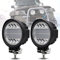 Dinfu 72W Phare de Travail,7200lm Lampe de travail à LED de 4.5 pouces, Projecteur à LED Projecteur à LED Feux de brouillard à LED Hors route Convient au tracteur de bateau de camion SUV ATV 4x4-2pcs