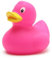 Duckshop Badeente Renate pink I Quietscheente I L: 8,5 cm