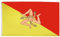 AZ FLAG - Drapeau Sicile - 90x60 cm - Drapeau Sicilien - Italie 100% Polyester Avec Oeillets Métalliques Intégrés - Pavillon 50 g