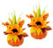 Arrangement mit künstlicher Sonnenblume Beeren Kürbis Kunstblume Kunstpflanze Deko Herbstdeko Herbstblumen Seidenblumen Gesteck Tischdeko Halloween dekorierter Kürbis Sommergesteck Blumen Mittelstück