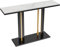 FATIVO Tavolo ingresso Consolle Moderno: Lusso Bianco Mobile Corridoio Oro Nero in Marmo Pietra Sinterizzata Tavolo Stretto e Lungo Consolle Tavolino ingresso - per Soggiorno 118 x 30 x 78 cm
