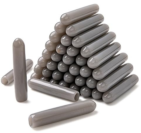 Schutzkappen für Geschirrspüler Korb, 40 Stück, aus Silikon, in Grau, 25 x Ø 5 mm, Schutz Zinken universell für die meisten Geschirrspüler, Spülmaschine Korbspitze Kappe, Ersatz Abdeckkappen Gestell