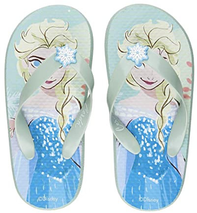 CERDÁ LIFE'S LITTLE MOMENTS Badeschuhe für Kinder Frozen Gefrorene Flip-Flops, Blau mit ELSA, 32 EU