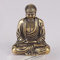XUNXIANZHAO Messing Retro Statue Kleine Kupfer Buddha Ornamente Reines Kupfer Tragbare Sakyamuni Desktop Mini Craft Dekorationen