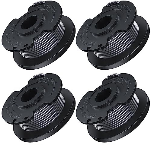 Ø1,6 mm-5 m Bobina de Hilo Compatible con Bosch Cortabordes Eléctrico EasyGrassCut 18V-230,18V-260,EasyGrassCut 23,26 und ART 23 SL,26SL,Incluye 4 Carretes de Hilo F016800569.