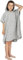 normani Kinder-Badeponcho Strandponcho - Handtuch-Poncho aus 100% natürlicher Bio-Baumwolle Handtuch Cape Badetuch mit Kapuze für Jungen und Mädchen ab 2 Jahren Farbe Grau Größe 75 x 75 cm