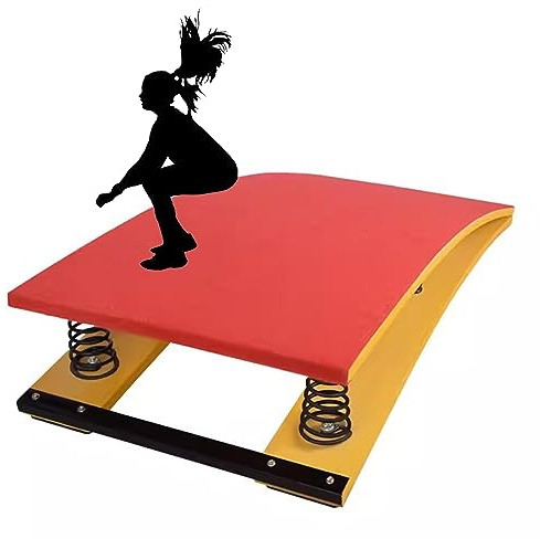 Gymnastics Springboard,Heavy Duty Vault Spring Board for Kids Teen Adults, Anti-Skid Springboard, Steel Spring and Jump Pad, Vault Gymnastics Equipment for Sports Club/Martial