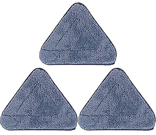 JOEBO 360° Rotatable Adjustable Cleaning Mop - Triangular Mop with Long Handle - Flexible Home Mop - Extendable Triangle Mop with Replacement Pads - for Floor/Ceiling/Wall for /54 (Color : 3pc Cloth)