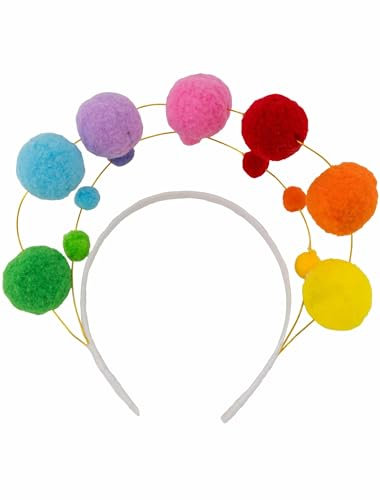 Deiters Haarreif mit Pompoms bunt