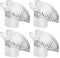 Extincteur Automatique de Bougie 4 Pièces, Extincteur Automatique de Bougie pour éteindre Les Mèches de Bougie en Toute sécurité, Motif de Coque en Métal (Silver)