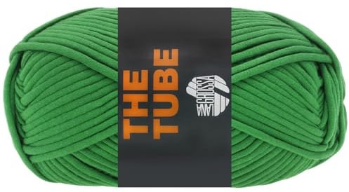 LANA GROSSA The Tube | Weiches & gefüllte, ideal geeignet für Home- Accessoires und Taschen | Handstrickgarn aus 60% Baumwolle & 40% Nylon | 200g Wolle zum Stricken & Häkeln | 114m Garn FB 22