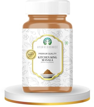 AYURVEDASHREE Kitchen King Masala 100gm PET Jar ~ All Natural | Vegan | No Colors | Non-GMO | Indian Origin