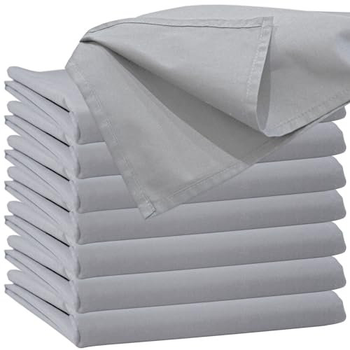Glatte Bettlaken ohne Gummizug Bettlaken 120 x 200 cm Grau Uni Baumwolle Einfache Klassische Hotel Bettücher ohne Spanngummi Laken Leintuch Haushaltstuch Doppelbett Singles Einzelbett