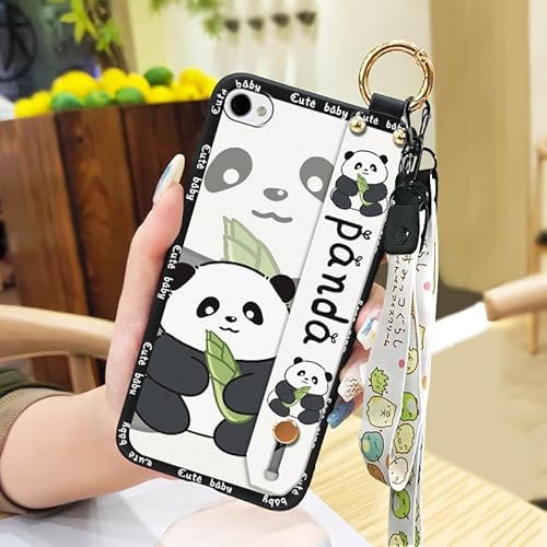 lulumi-Phone Case For iPhone 4/4s, Dirt-resistant Anti-dust ring Lanyard protective Kickstand Waterproof Phone Holder Silicone Wristband Cute Back Cover Durable Soft case Cartoon