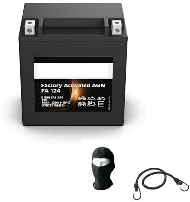 KOMPATIBEL MIT Triumph Tiger XC ABS 800 pro Jahr 2011 al 2014 YTX16-BS M60210 FA124 Batterie BEREITS GELADEN BEREIT BATTERIEN 14AH Ampere 12 Volt 150X87X161MM