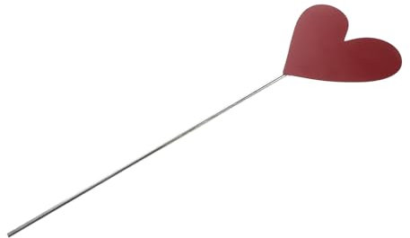 Warmhm Herz-pflanzenmarkierung Aus Valentinstags-gartenstecker Dekorative Herz-rasendekoration Für Bonsai Und Blumentöpfe Gartenstäbe Für Draußen