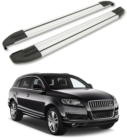 TURTLE Marchepieds Brilliant compatible avec Audi Q7 (4L) 20062015 | GRIS