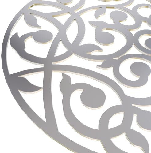 Mandala G0002 - Griglia di ricambio per barbecue a catena di Weber, Napoleone, Rösle Carbon Steel / diametro 55 cm per barbecue da 57 cm