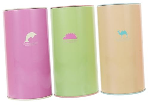 TOYANDONA 3pcs Tinplate Saving Pot Money Box Coin Bank Colorful Random Desktop Money Saver for Children