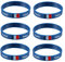 EXHUMKY 12 Stück Wm-armband Einhandzwinge Handring Länderarmband Land Armband Länderflaggen-armband Land Armbänder
