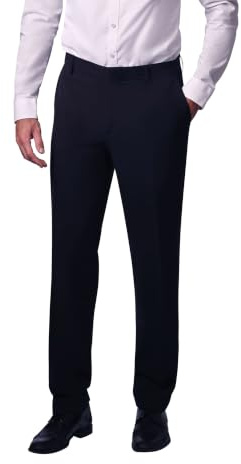 Hirschthal Herren Anzughose Business Hose - Regular-Fit - Schwarzblau 56
