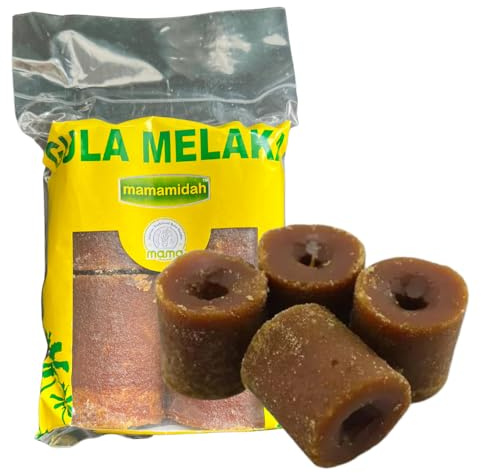 Gula Melaka 440 g (4 Pezzi) – Zucchero Naturale Tradizionale di Palma – Senza Additivi, Gusto Caramellato – Ideale per Dolci e Bevande