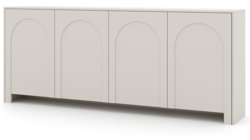 woplus Sideboard Vento Kaschmir, Kommode mit 4 Türen, Breite: 203,5cm / Höhe: 83cm / Tiefe:35cm