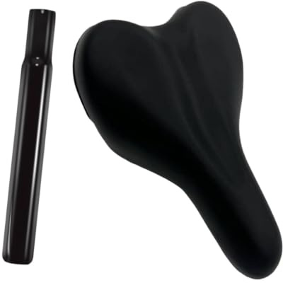FewNvWa Kinderfahrradsattel mit Sitz, Fahrradzubehör für Jungen, Robustes PU Und Kohlenstoffstahlkissen, Schnellwechselfunktion, Stoßdämpfend, 2.86 cm Pfosten
