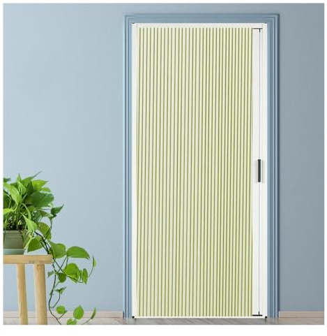 Ante pieghevoli a fisarmonica armadio a scomparsa porta a nido d'ape | Cucina, bagno, camper, terrazza, parete divisoria per la privacy, porta scorrevole, risparmio di spazio(Yellow,36X80in)