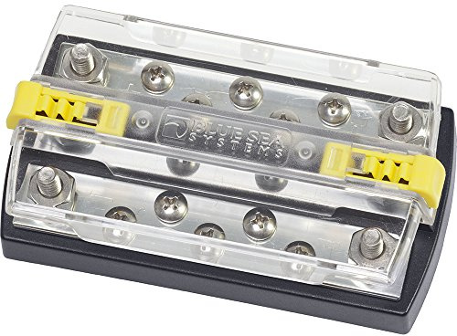 Blue Sea Systems 2723 DualBus 150A Common 4 x 5/16 Stud and 5 x 10-32 Screw Terminal