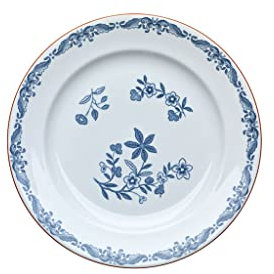 Rörstrand Teller aus der Ostindia Kollektion, aus Porzellan hergestellt, in der Farbe: weiß/ blau, spülmaschinenfest, Durchmesser: 18 cm, 1011696