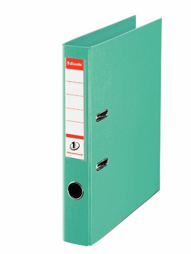 Esselte A4 Lever Arch File, Light green, 52mm Spine, Plastic, Pack of 10, 811412