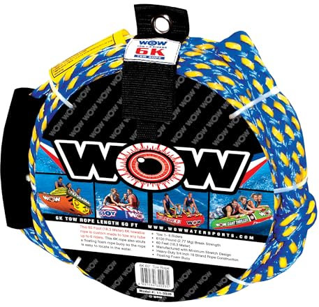 WOW Sports Unisex-Erwachsene 11-3020 Bungee-Seile, Blau, 60-Feet