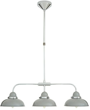 Premier Housewares 2501889 Ceiling Light Glow Bulb Ceiling Light Shade Pendant Lighting Ceiling Light Shades Ceiling hallway Hall ceiling light Light Grey 90 cm x 73.5 cm x 20