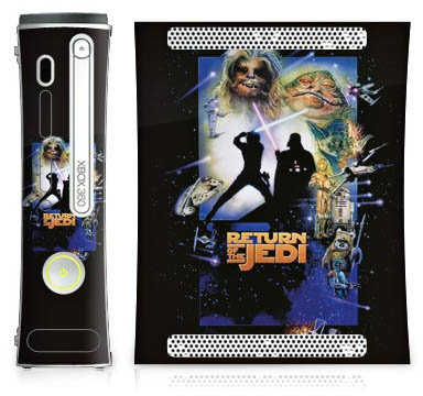 DeinDesign Autocollant Compatible avec Microsoft Xbox 360 Sticker Film Autocollant Chewbacca Star Wars Jedi