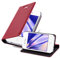 Cadorabo Custodia Libro per Apple iPhone 4 / iPhone 4S in ROSSO MELA - con Vani di Carte, Funzione Stand e Chiusura Magnetica - Portafoglio Cover Case Wallet Book Etui Protezione
