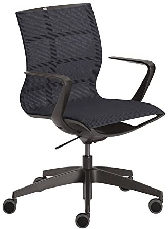 Sedus se:joy Bürostuhl, Drehstuhl, Konferenzstuhl, Designstuhl, Schreibtischstuhl Schwarz 86 x 78 x 99 cm