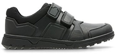 Clarks Boys' Blake Street Low Trainers, Black, 8 UK Child X-Wide
