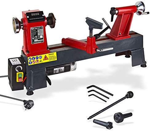 DEMA Drechselmaschine DDM305V – 450 mm Holz Drehbank, Drechselbank für Hobby, Drehmaschine für Holz, Präzise und robust für Holzarbeiten