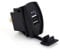 12V-24V Dual Port Moto USB Charging Dock, 3.1A Auto Rapida Fast USB Rocker Switch LED Blu di Stile per Auto, Moto, Auto elettrica, ATV, Barca