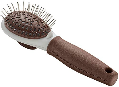 HUNTER SPA Pflegebürste selbstreinigend, für Hunde, 19,0 x 7,0 cm, M