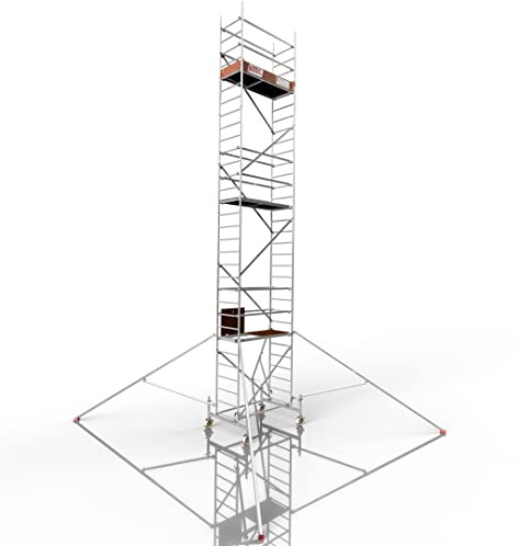 ALTEC Rollfix 1.0 900 | 9m AH | Rollen (Ø150mm) | Standardtraverse | Dreieckausleger | Made in Germany | TÜV | belastbar 200kg/m² | Alu | Norm - DIN EN 1004-1 | Baugerüst | Fahrgerüst