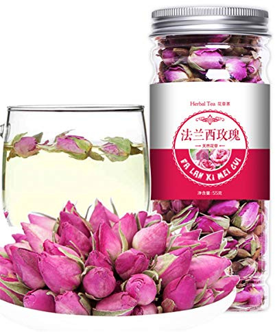 Chinesischer Kräutertee Blumen-Früchtetee Rosentee Konservierte goldene Seidenchrysantheme Abgefüllt Neuer Dufttee Gesundheitswesen Blumentee Gesundes grünes Essen (55g French Rose)